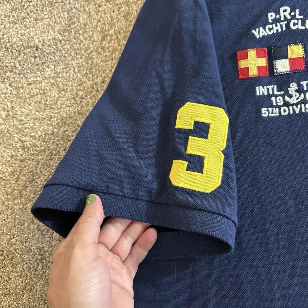 NEW Ralph Lauren PRL Yacht Club Big Pony Polo Shirt TOUR 1967 5th Division XXL